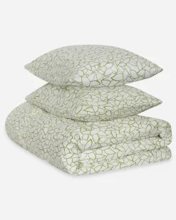 Jasper Conran 200 Thread Count Cotton Mini Leaves Duvet Cover Set Clearance