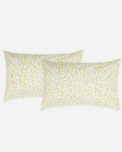 Jasper Conran 200 Thread Count Cotton Mini Leaves Pillowcase Pair Best Sale