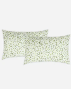 Jasper Conran 200 Thread Count Cotton Mini Leaves Pillowcase Pair Best Sale