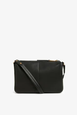 Jasper Conran Ada Cross Body Bag Black Fine Grain Shop