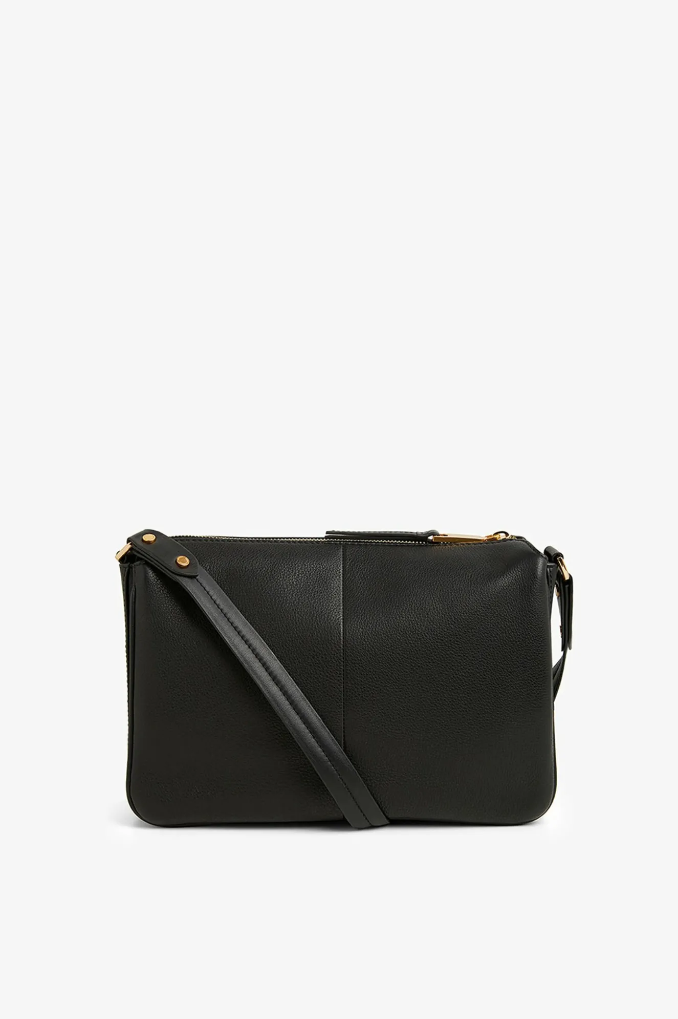 Jasper Conran Ada Cross Body Bag Black Fine Grain Shop