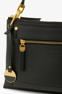 Jasper Conran Agatha Cross Body Bag Black Fine Grain Best Sale