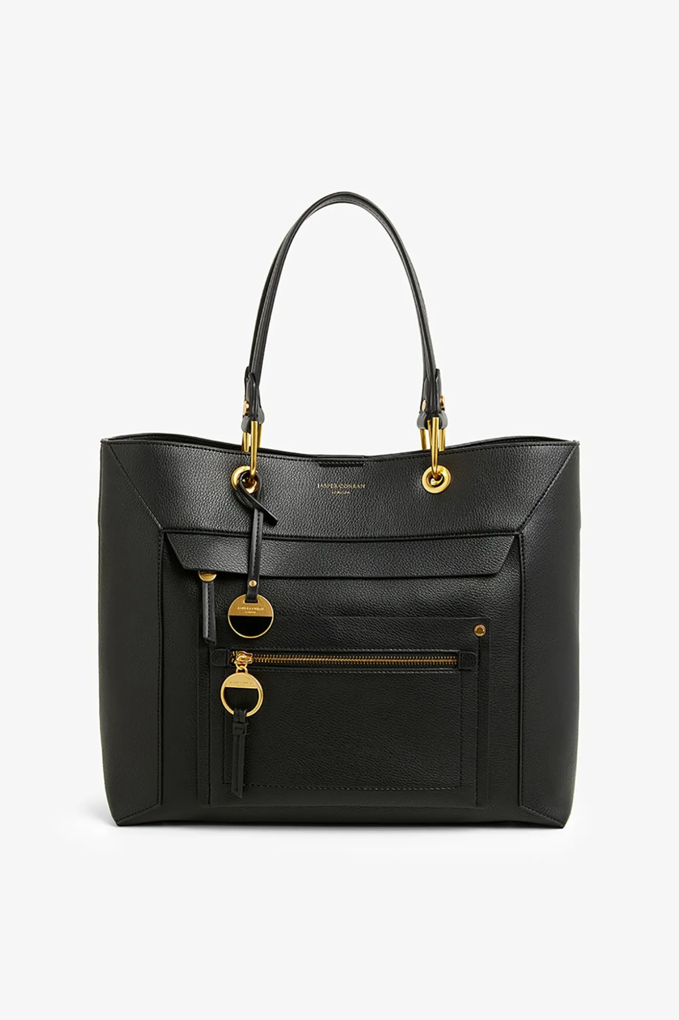 Jasper Conran Agatha Shopper Bag Black Haircell Shiny Cheap