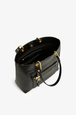 Jasper Conran Agatha Shopper Bag Black Haircell Shiny Cheap