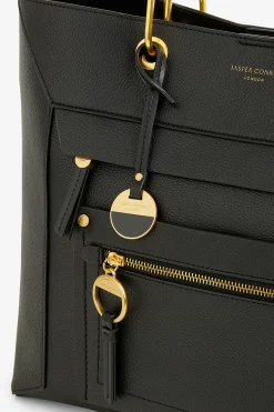 Jasper Conran Agatha Shopper Bag Black Haircell Shiny Cheap