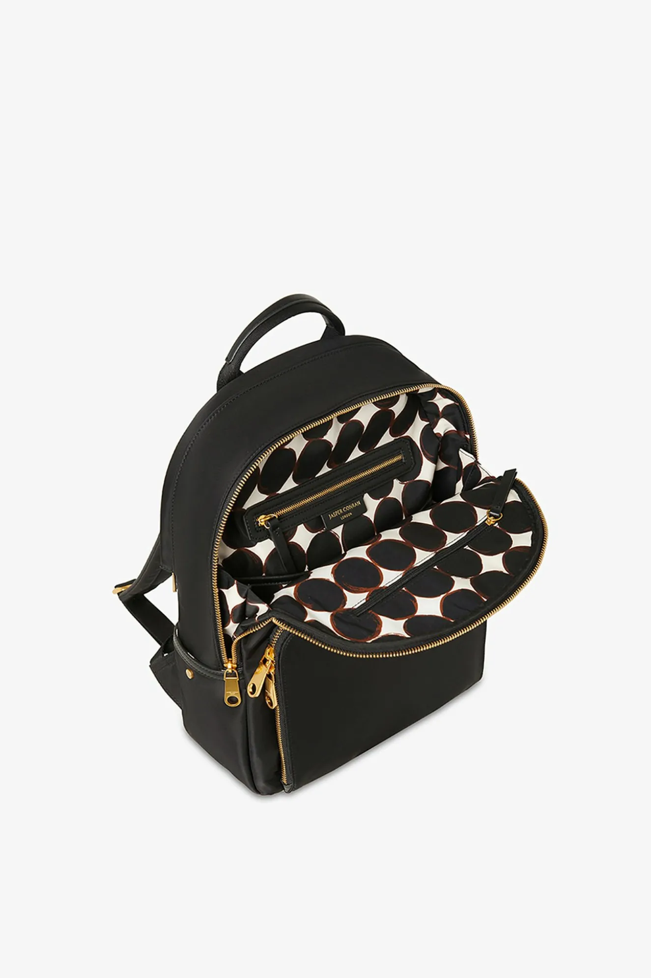 Jasper Conran Alana Backpack Dome Black Matte Smooth Cheap