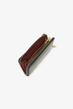 Jasper Conran Alexis Leather Large Croc Zip Round Purse Flash Sale
