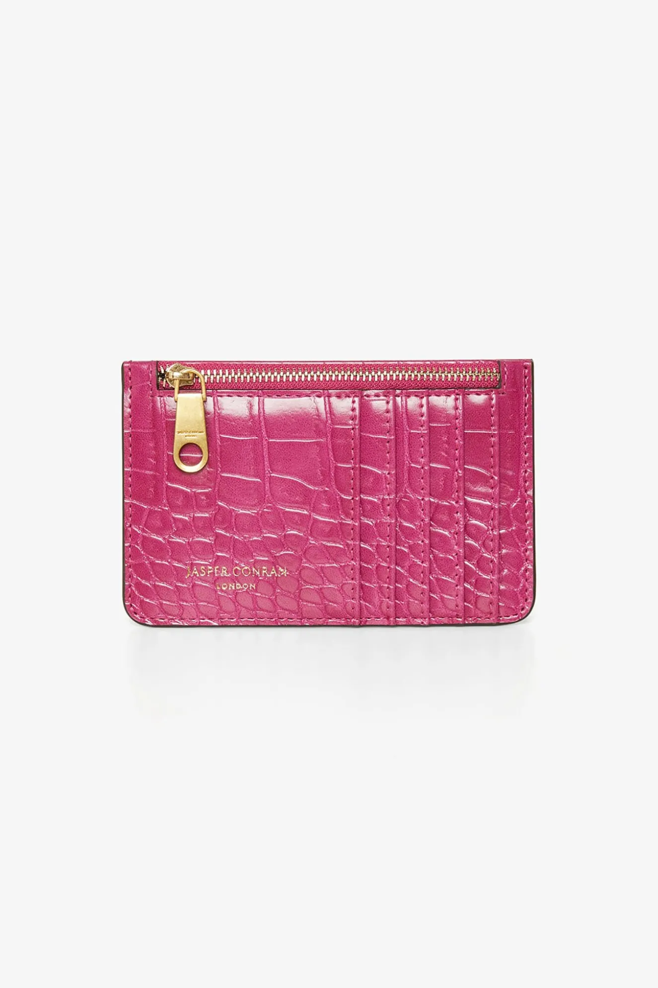 Jasper Conran Amber Croc Zip Coin & Card Holder Outlet