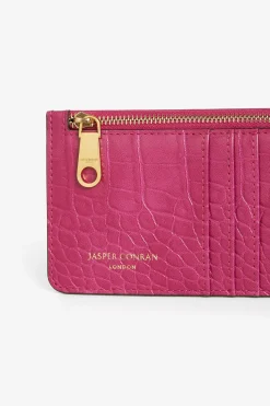 Jasper Conran Amber Croc Zip Coin & Card Holder Outlet