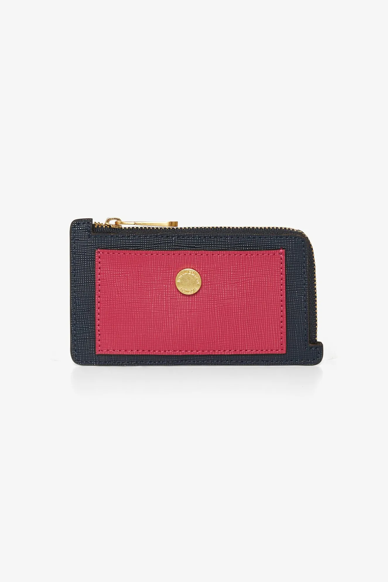 Jasper Conran Astrid Leather Zip Coin & Card Holder Red Orange Fashion