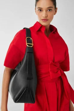 Jasper Conran Beatrix Leather Scoop Hobo Outlet