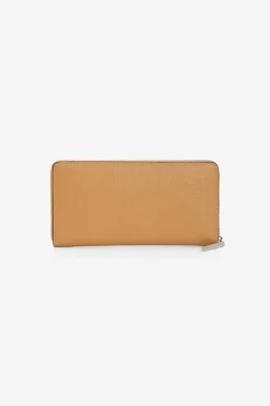 Jasper Conran Bee Leather Cross Hatch Large Purse Camel Bee New