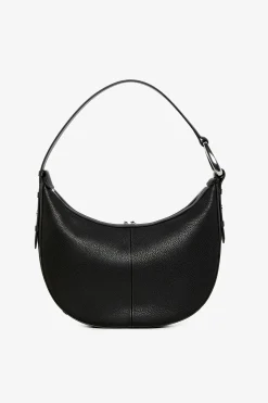 Jasper Conran Bee Leather Scoop Shoulder Bag Black New