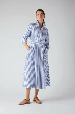 Jasper Conran Blythe Striped Full Skirt Shirt Dress Best