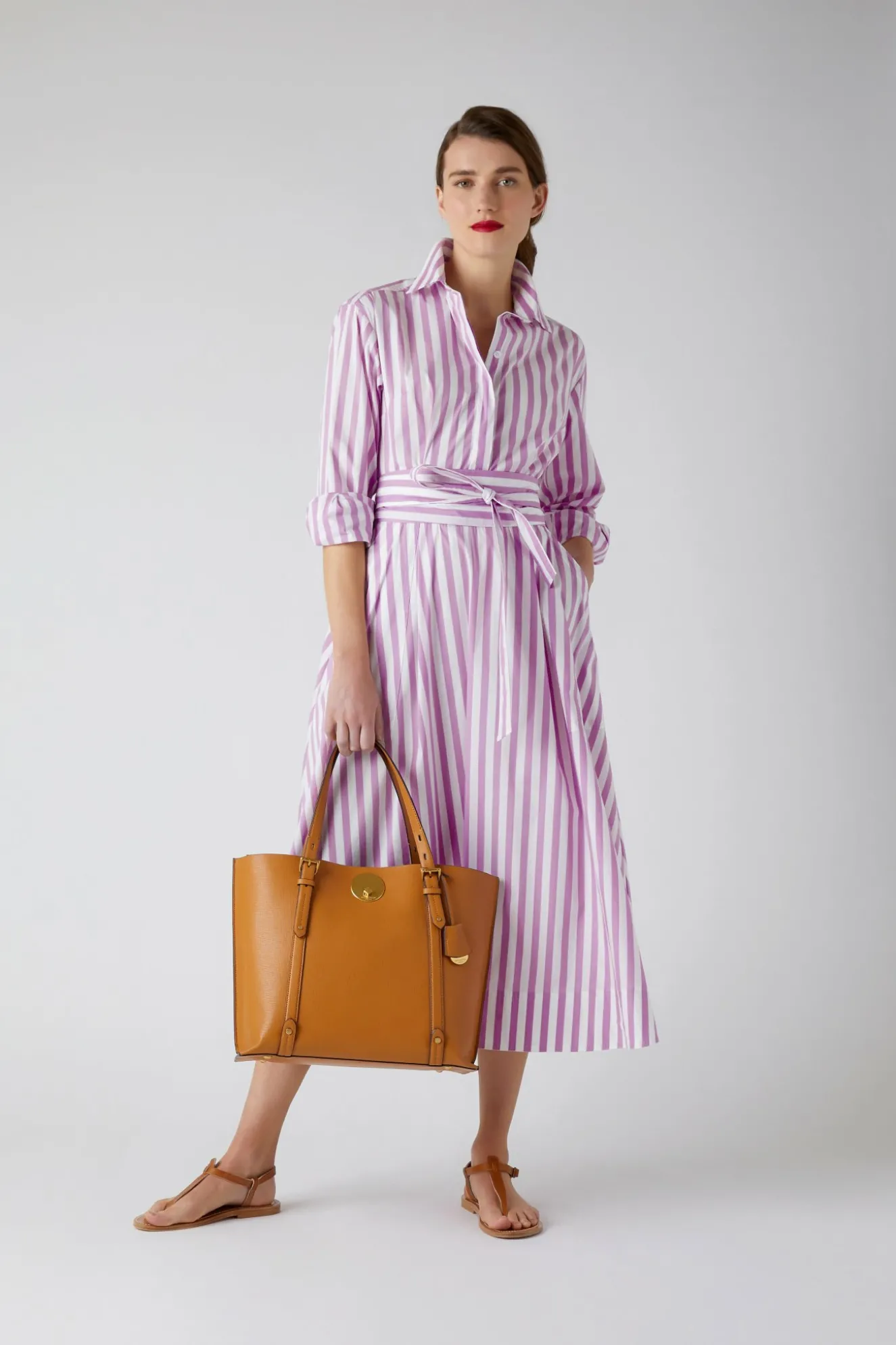 Jasper Conran Blythe Striped Full Skirt Shirt Dress Best