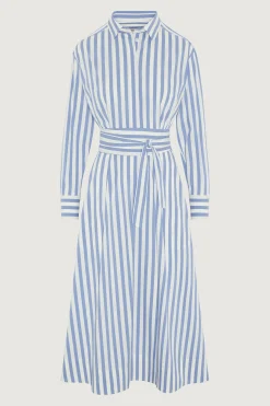 Jasper Conran Blythe Striped Full Skirt Shirt Dress Best