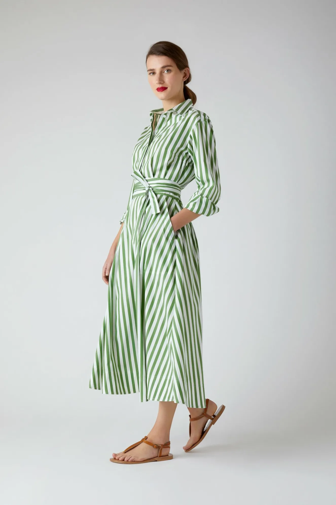 Jasper Conran Blythe Striped Full Skirt Shirt Dress Best
