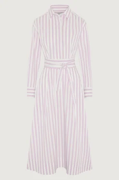 Jasper Conran Blythe Striped Full Skirt Shirt Dress Cheap