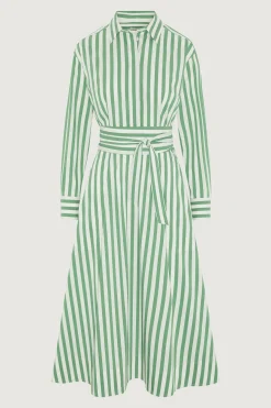 Jasper Conran Blythe Striped Full Skirt Shirt Dress Cheap