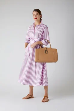 Jasper Conran Blythe Striped Full Skirt Shirt Dress Online