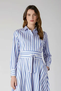 Jasper Conran Blythe Striped Full Skirt Shirt Dress Online