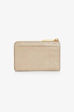 Jasper Conran Brianna Croc Medium Zip Around Purse Camel Best Sale