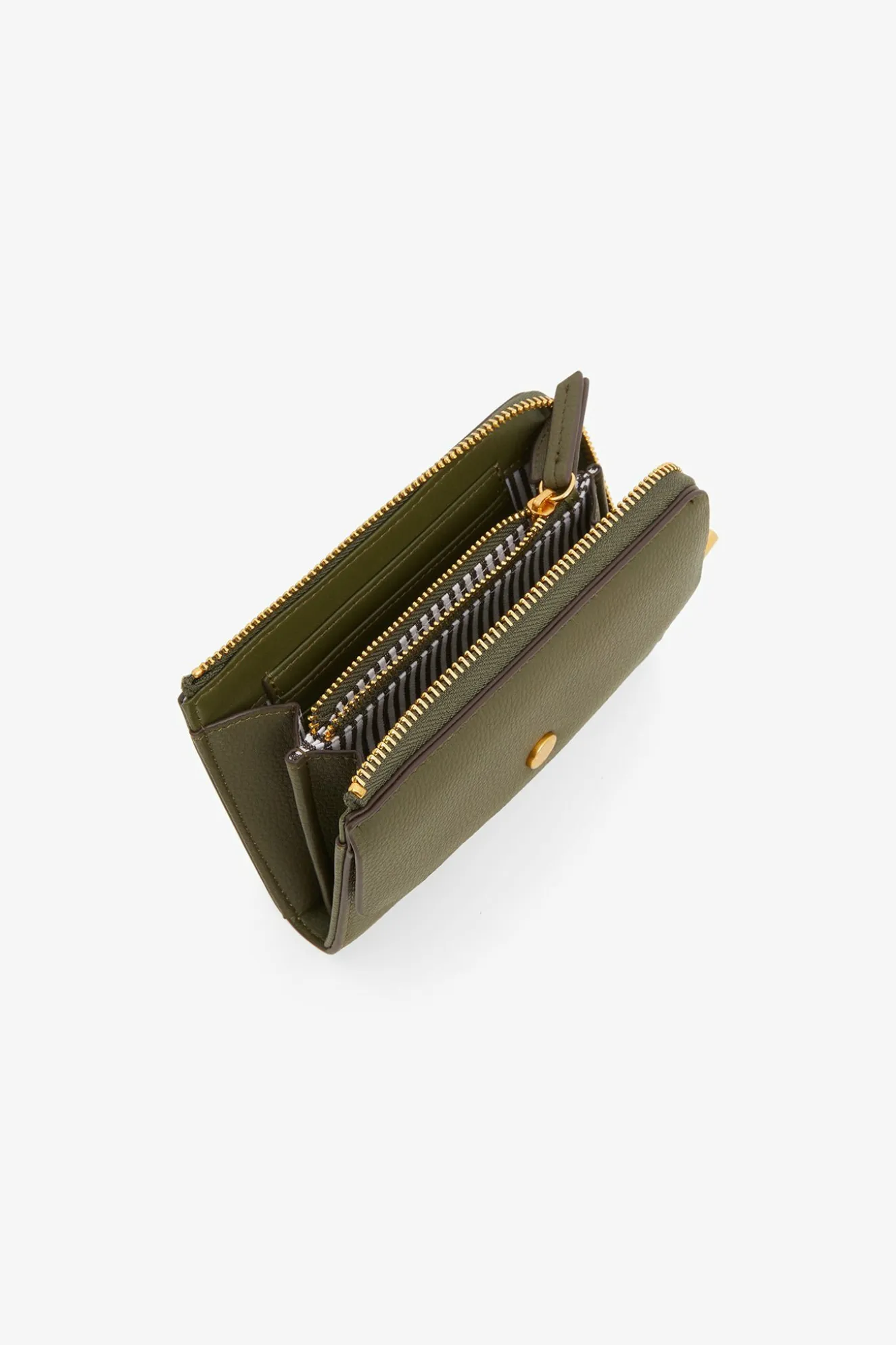 Jasper Conran Brianna Medium Zip Around Purse Khaki Store