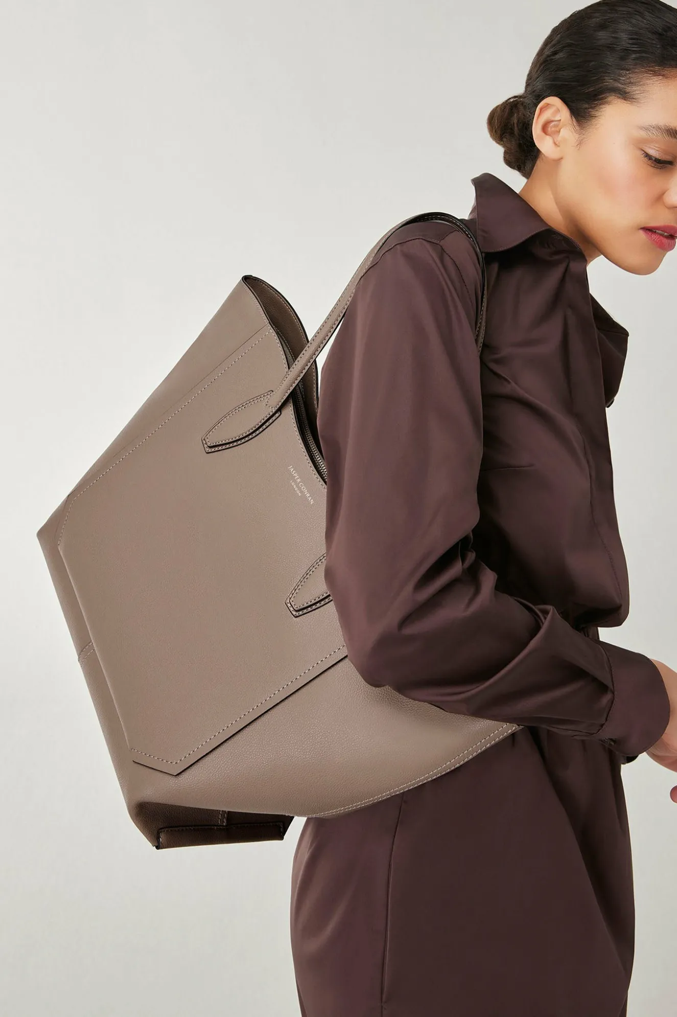 Jasper Conran Bryn Leather Tote Bag Flash Sale