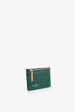 Jasper Conran Celeste Croc Cardholder Green Store