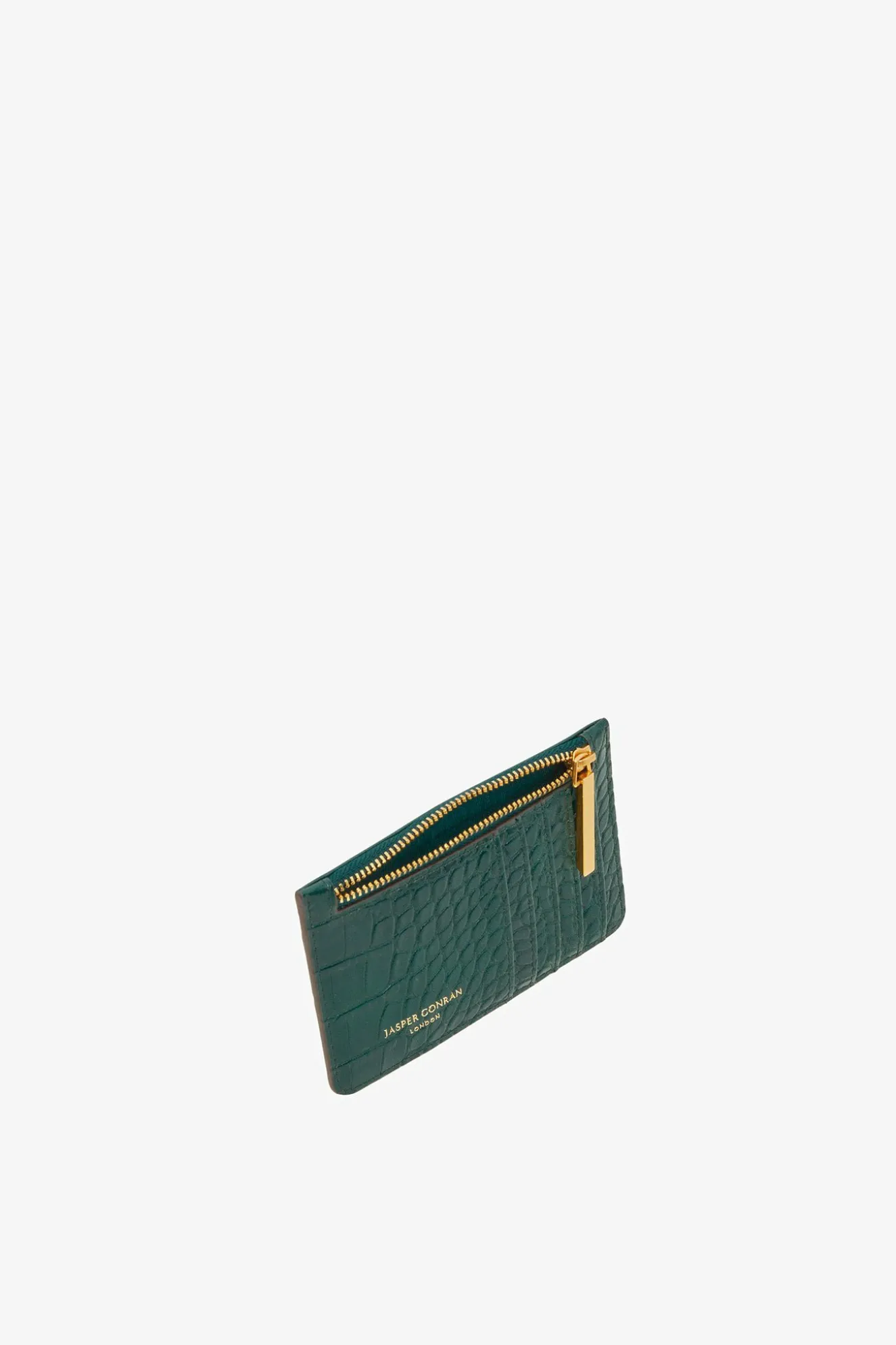 Jasper Conran Celeste Croc Cardholder Green Store