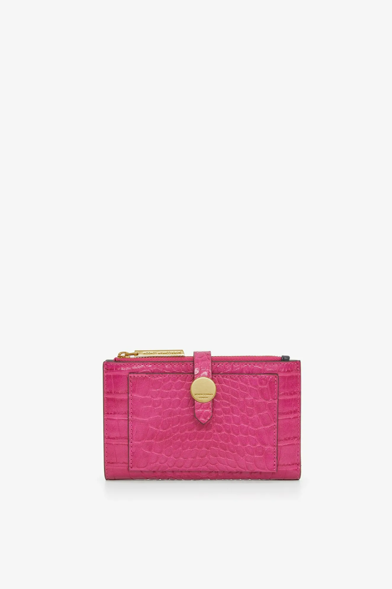 Jasper Conran Celeste Croc Medium Zip Purse Flash Sale