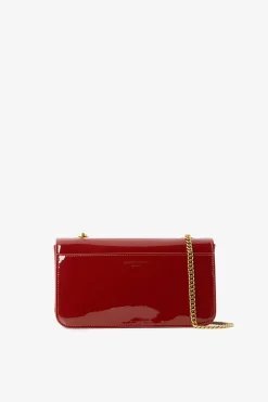 Jasper Conran Celia Leather Patent Chain Strap Evening Bag Outlet