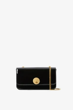 Jasper Conran Celia Leather Patent Chain Strap Evening Bag Cheap