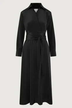 Jasper Conran Celia Silk Full Skirt Shirt Dress Cheap