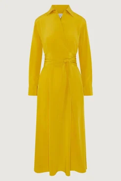 Jasper Conran Celia Silk Full Skirt Shirt Dress Flash Sale