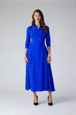 Jasper Conran Celia Silk Full Skirt Shirt Dress Discount