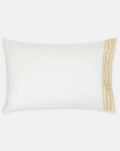 Jasper Conran Circles Embroidered Border Pillow Case Best