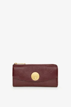 Jasper Conran Clara Lizard Large Zip Purse Best Sale
