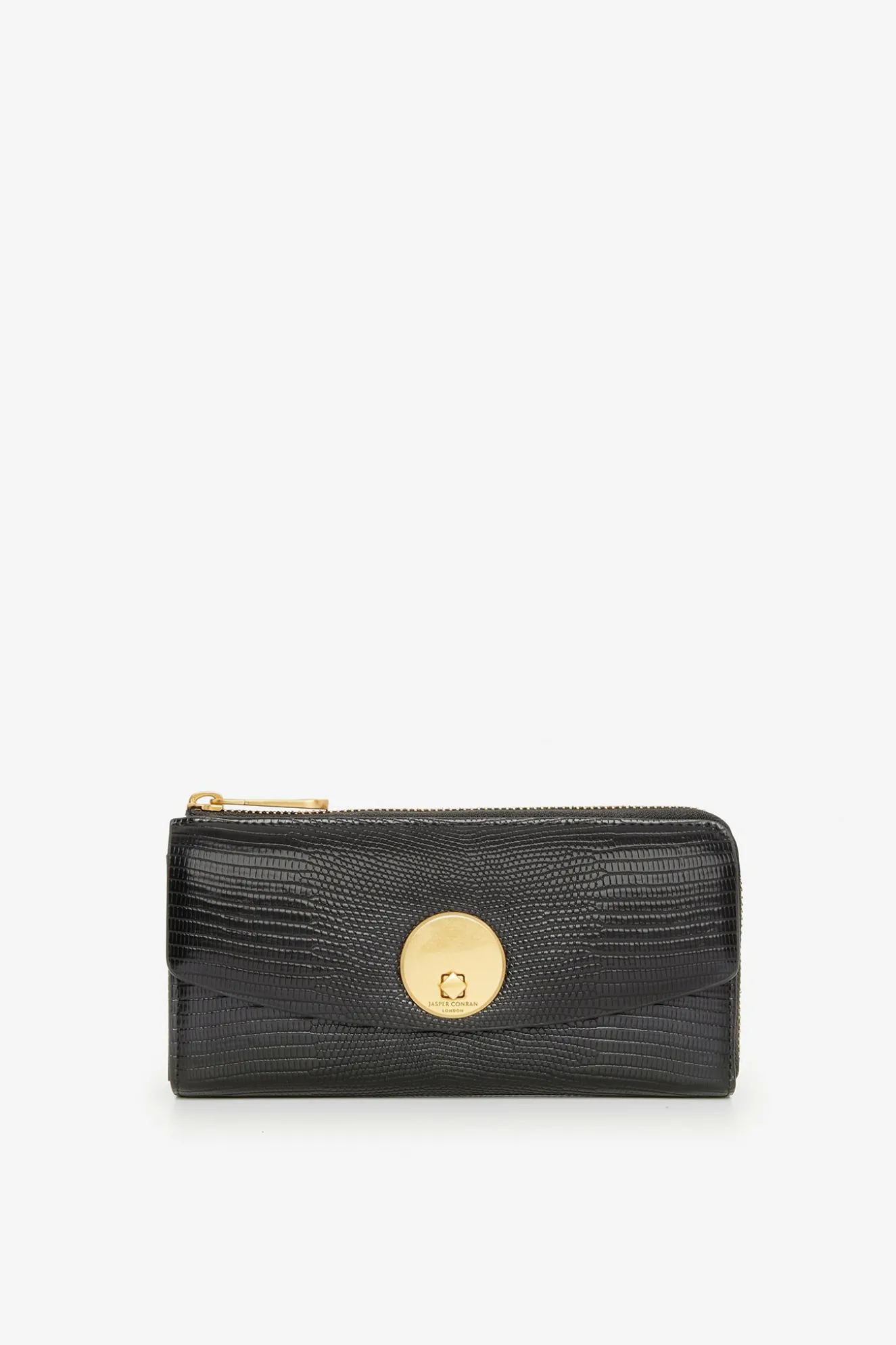 Jasper Conran Clara Lizard Large Zip Purse Discount