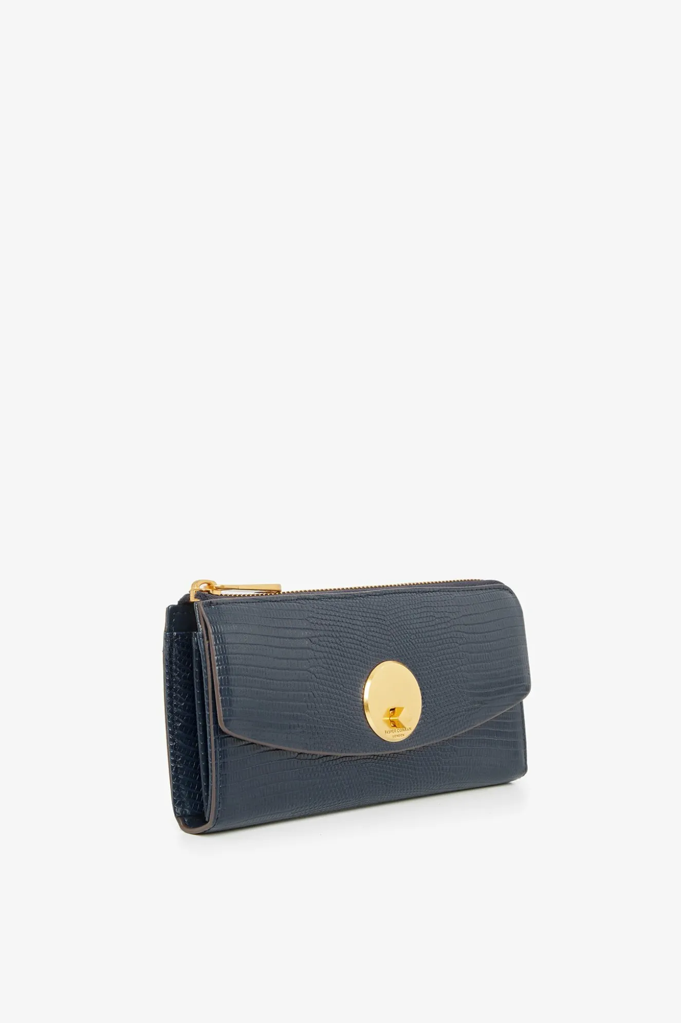Jasper Conran Clara Lizard Large Zip Purse Discount