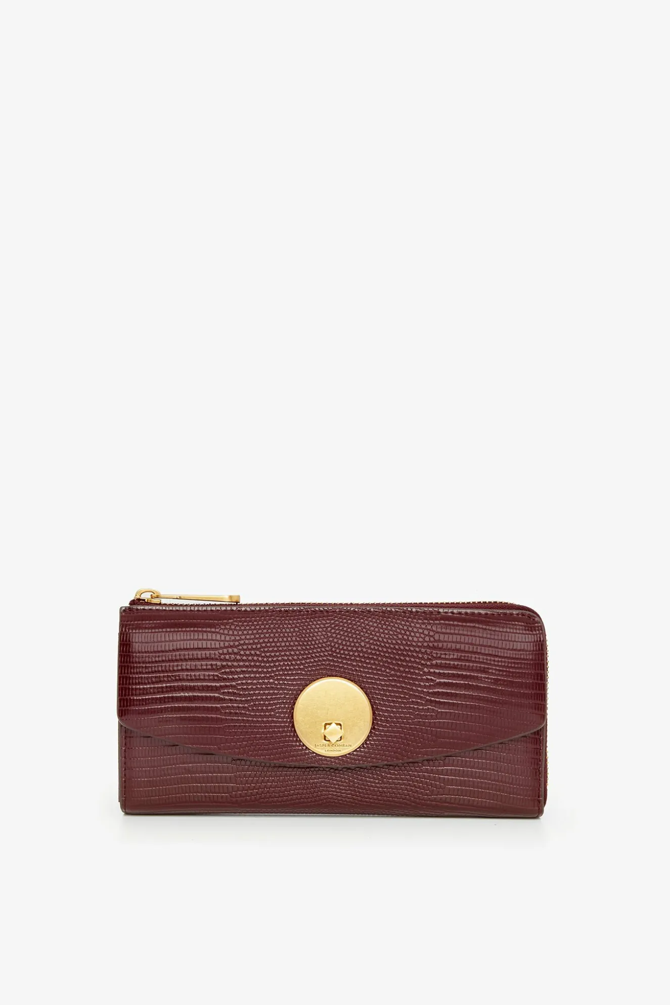 Jasper Conran Clara Lizard Large Zip Purse Discount