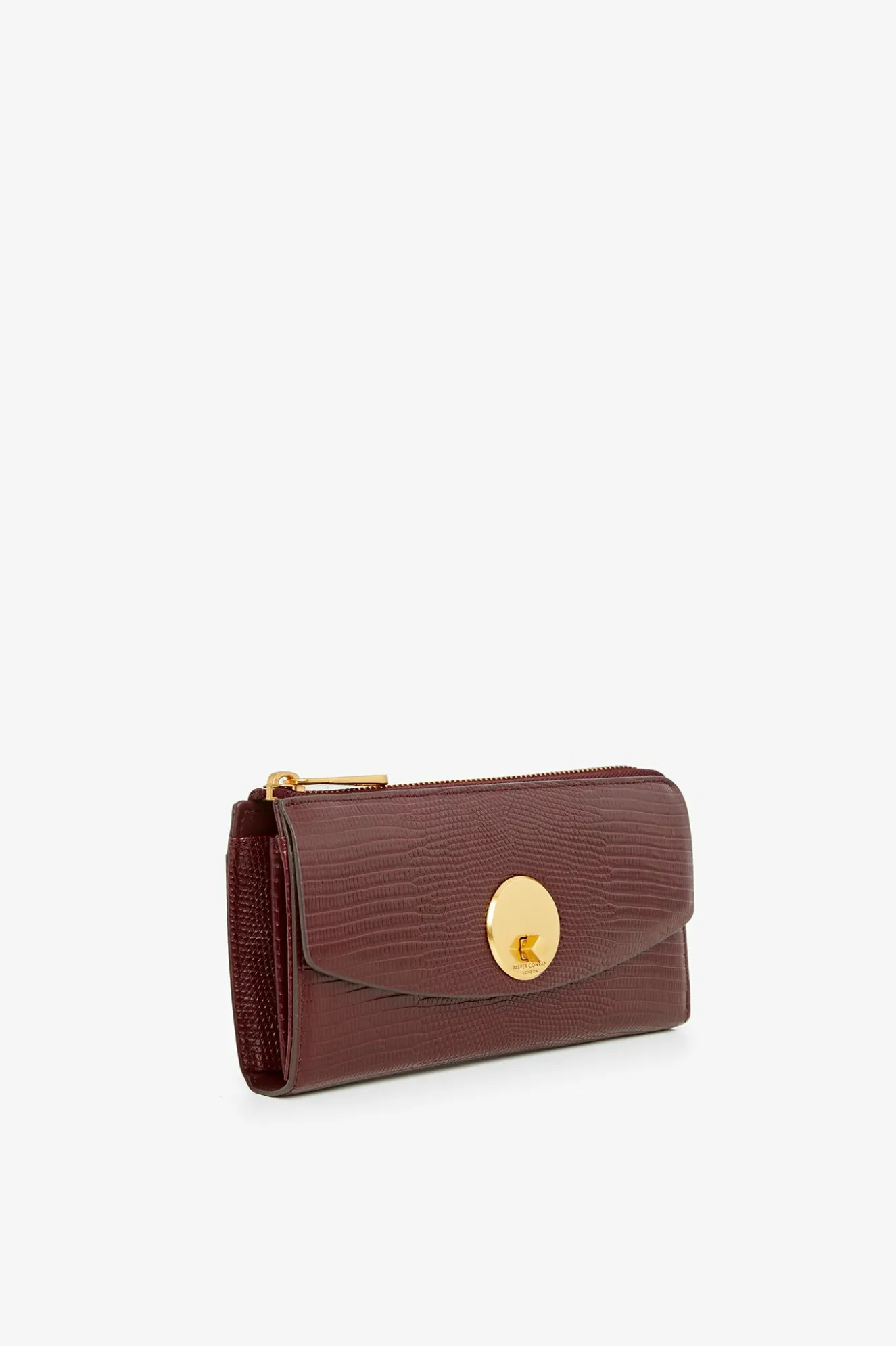 Jasper Conran Clara Lizard Large Zip Purse Sale