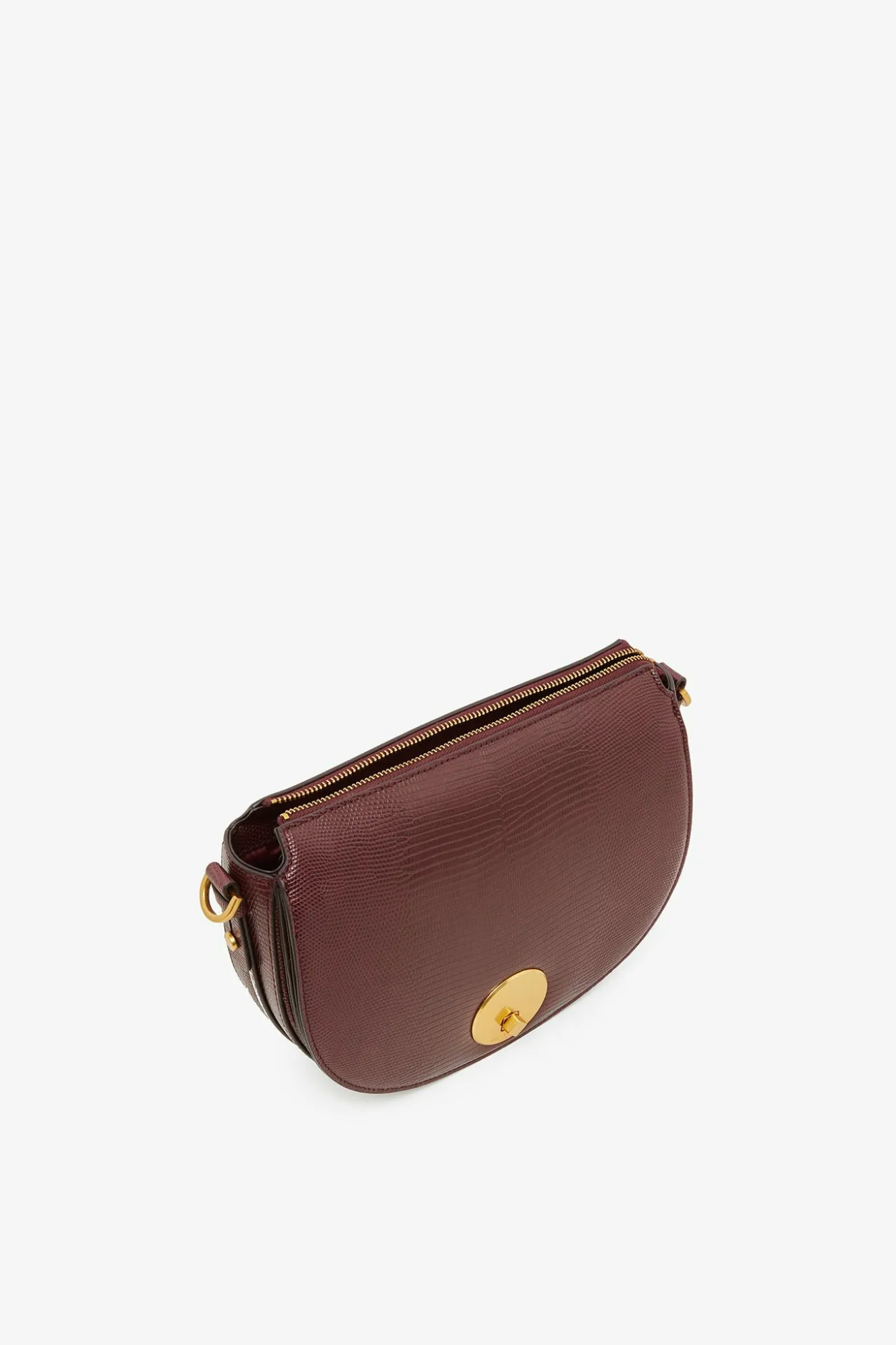 Jasper Conran Clara Lizard Saddle Bag Fashion