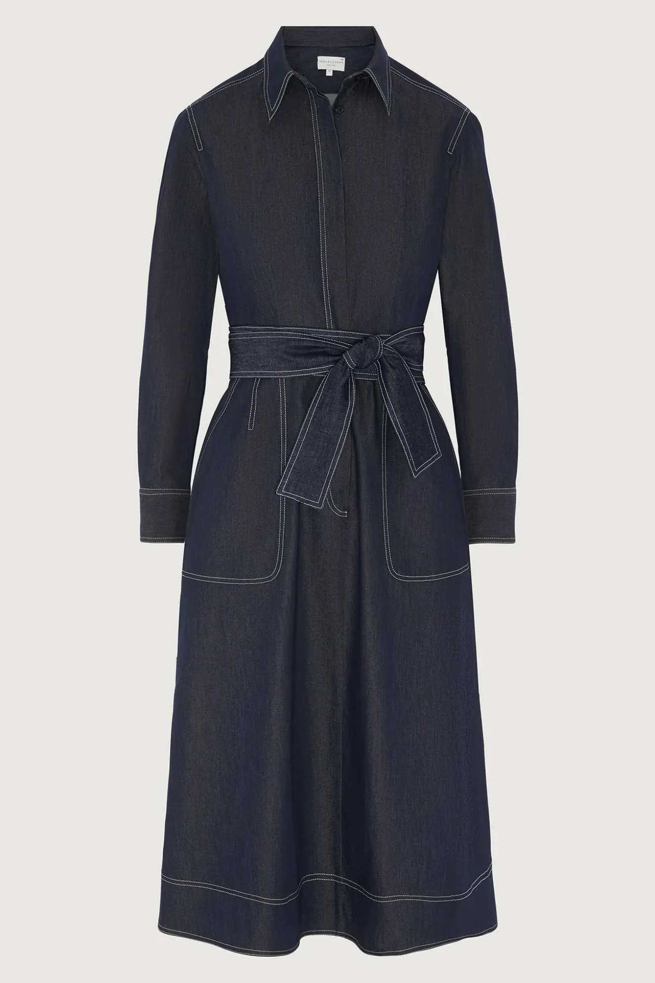 Jasper Conran Cyd Denim Shirt Dress Blue Cheap