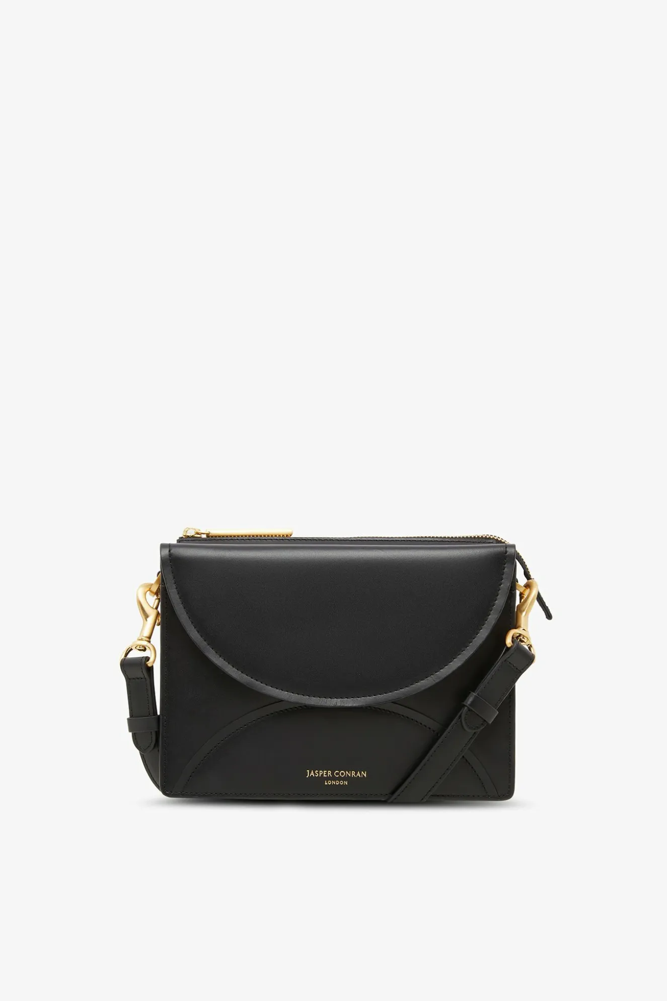 Jasper Conran Darcey Leather Double Flap Cross Body Bag Best Sale