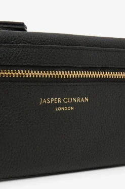 Jasper Conran Darcey Leather Large Purse Black Cheap