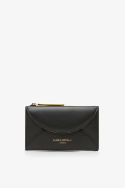 Jasper Conran Darcey Medium Leather Purse Black Sale