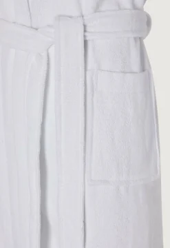 Jasper Conran Soft Lightweight Woven Stripe Hooded Robe New